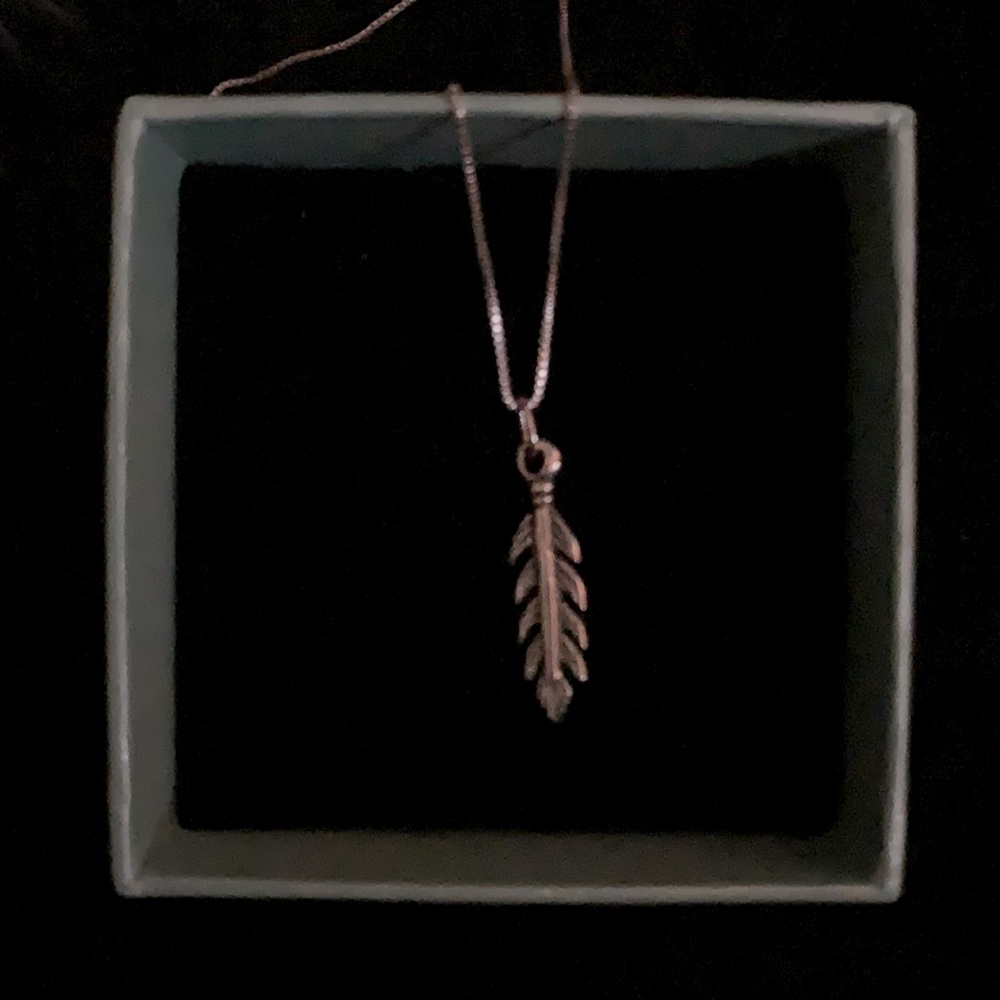 Mother’s Day!! Sterling Silver 30” box chain w/Angel Feather